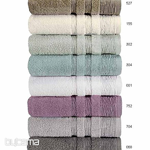 Toalla de lujo y toalla de baño EGERIA verde gris