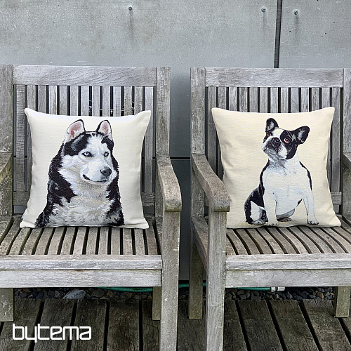 Funda de cojín tapiz PERRO BULLDOG