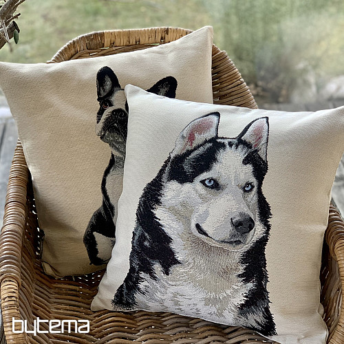 Funda de cojín tapiz PERRO BULLDOG