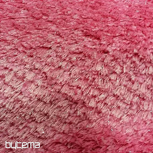 Alfombra pieza rosa SHAGGY AFRIGO brillo