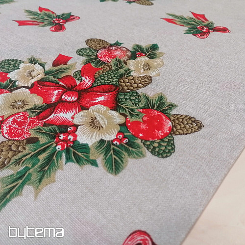 Tela decorativa Navidad CESMINA flor
