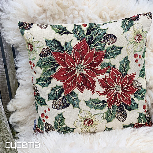 Tapiz navideño con rosas de Navidad Bardi