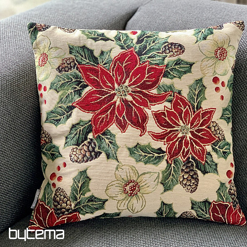 Tapiz navideño con rosas de Navidad Bardi