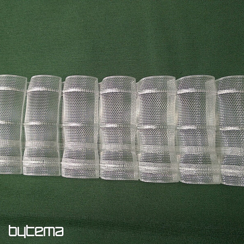 Cinta de cortina acampanada 8 cm, 1:2