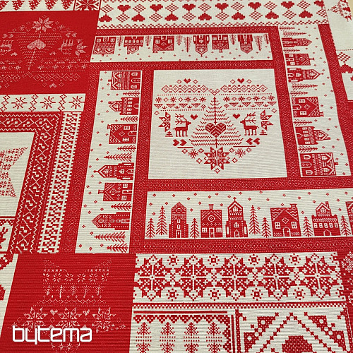 Tela decorativa navideña ORNAMAYO