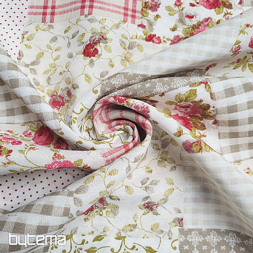 Tela decorativa ROSE MARTA patchwork
