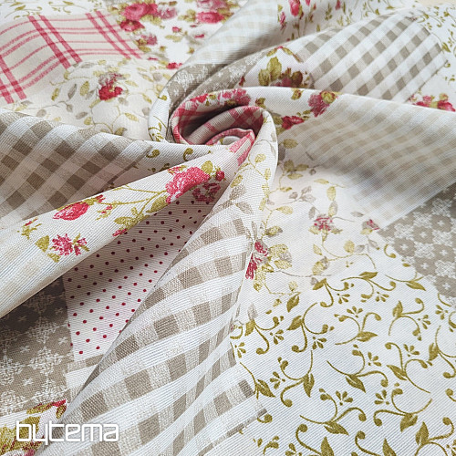 Tela decorativa ROSE MARTA patchwork