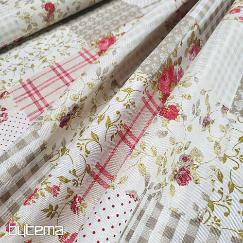Tela decorativa ROSE MARTA patchwork