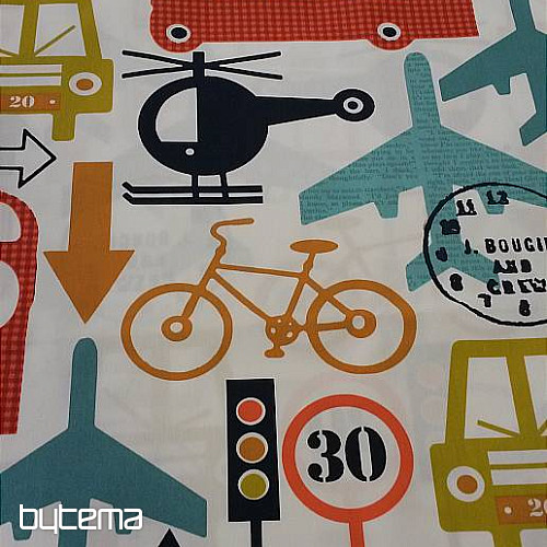 Tela decorativa infantil TRANSPORTE, TRAFFIC