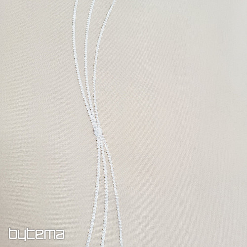 Cortina de lujo bordada blanca GERSTER 556/0001 blanco