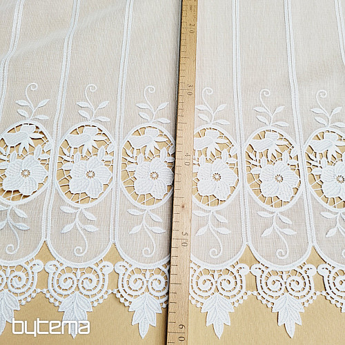 Cortina vidriera bordada 11573