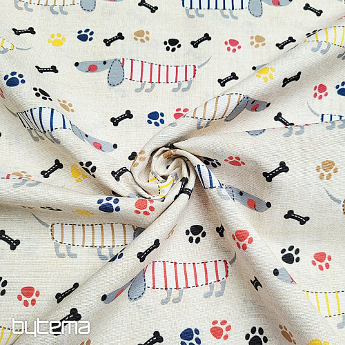 Tela decorativa DACHSHUND MORRIS gris