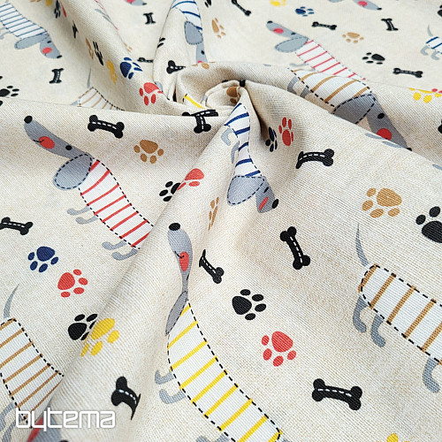 Tela decorativa DACHSHUND MORRIS gris