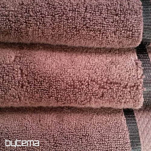 Toalla y toalla de baño MIKRO marrón oscuro