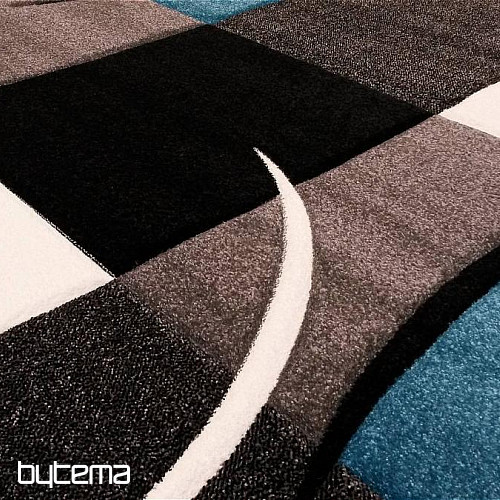 Alfombra pieza moderna MOND MERINO turquesa