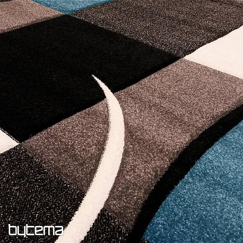 Alfombra pieza moderna MOND MERINO turquesa