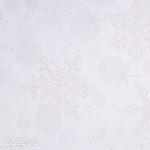 Tela jacquard decorativa FLAKES II. plata natural