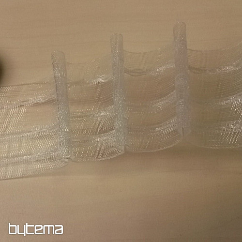 Cinta de cortina acampanada 8 cm, 1:1,5