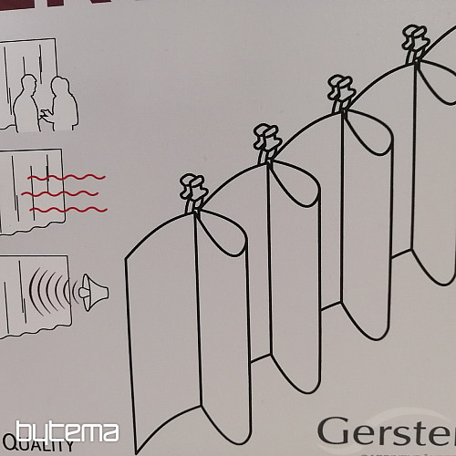 ERFALTE Cinta acampanada para cortina 9 cm, 1:2