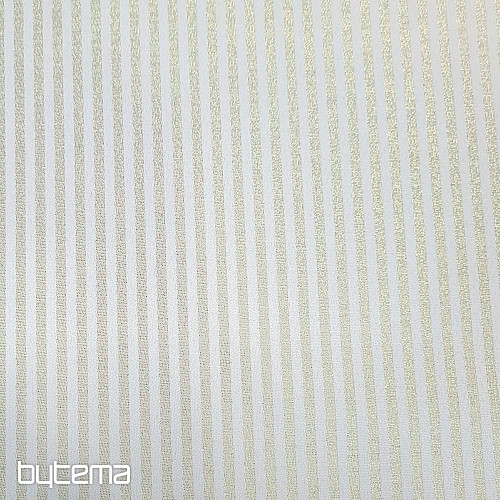 Tejido jacquard decorativo RAYAS dorado