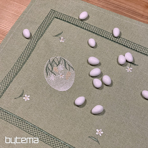 Mantel y pañuelos de Pascua bordados huevo de PASCUA