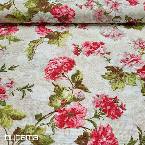 Tela decorativa HORDENZIE LEONE beige