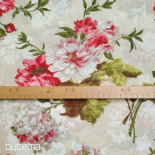 Tela decorativa HORDENZIE LEONE beige