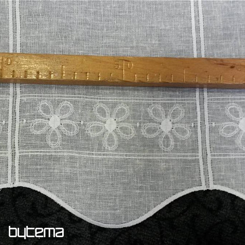 vidriera cortina flores 11383 blanco