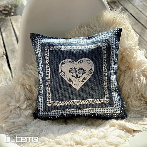 Funda de cojín Gobelino COUNTRY ROOM azul