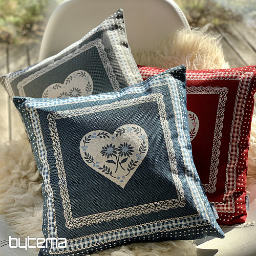 Funda de cojín Gobelino COUNTRY ROOM azul