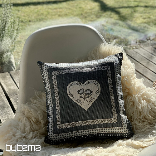 Funda de cojín tapiz SELSKÁ JIZBA gris