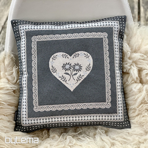 Funda de cojín tapiz SELSKÁ JIZBA gris