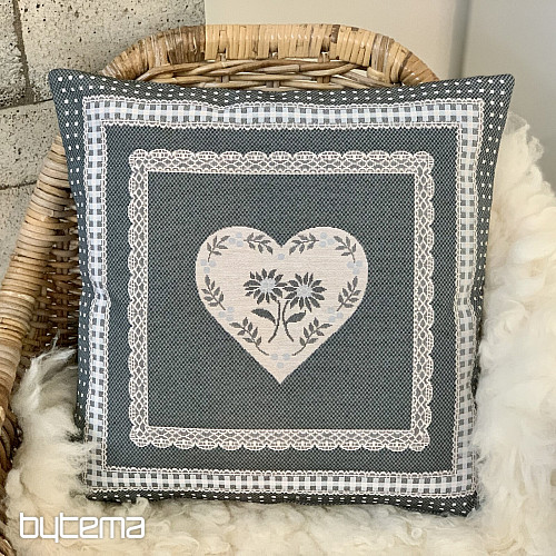 Funda de cojín tapiz SELSKÁ JIZBA gris