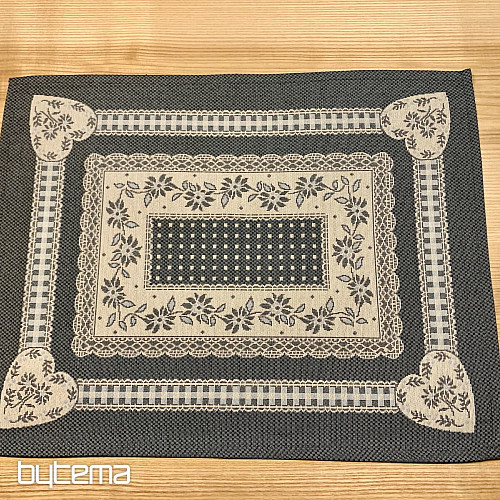 Mantel tapiz y chal SELSKÁ JIZBA gris
