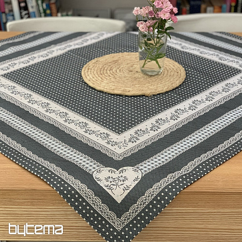 Mantel tapiz y chal SELSKÁ JIZBA gris