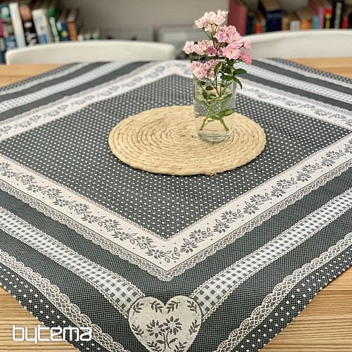Mantel tapiz y chal SELSKÁ JIZBA gris