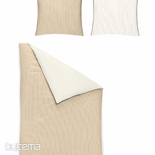 Ropa de cama de satén de lujo LINEA 8021-80 crema