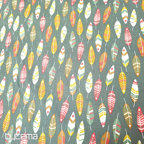 Tela de algodón PLUMAS RETRO