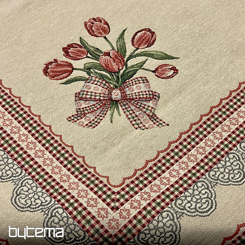 Manteles y pañuelos de gobelino TULIPÁNES