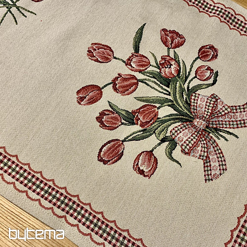 Manteles y pañuelos de gobelino TULIPÁNES