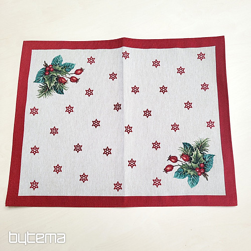 Mantel tapiz y pañuelo VELA DE NAVIDAD