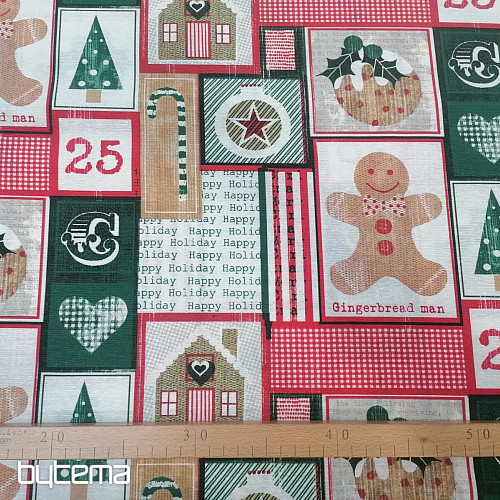 Tela decorativa NAVIDAD PAN DE JENGIBRE