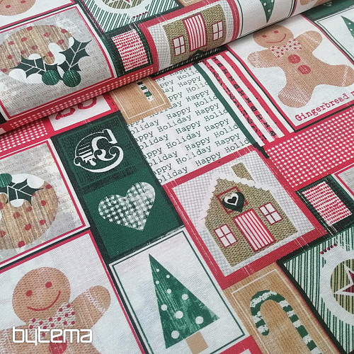 Tela decorativa NAVIDAD PAN DE JENGIBRE