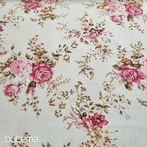 Tela decorativa ROSE RAKEL crema