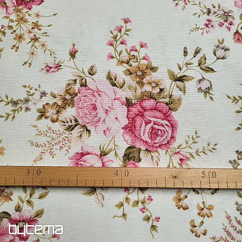 Tela decorativa ROSE RAKEL crema