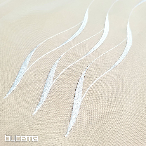 Cortina blanca de lujo bordada GERSTER 195/0001