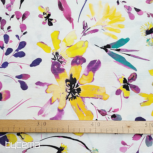 Tela decorativa ALENA flores lilas