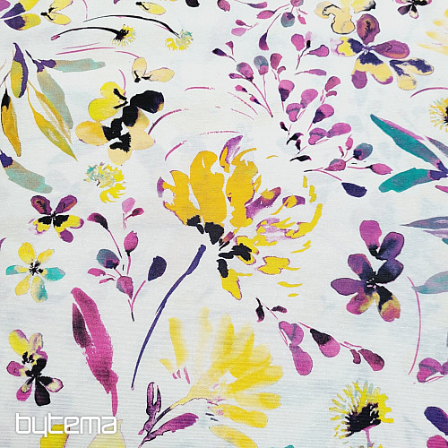 Tela decorativa ALENA flores lilas