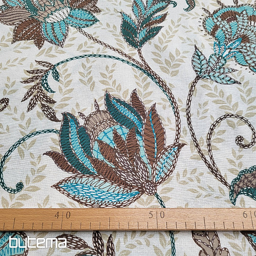 Tela decorativa DORKA turquesa
