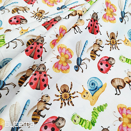 Satén de algodón infantil estampado digital ANIMALES